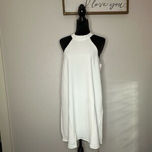 NWT Revolve Three Eighty Two halter dress- med- white